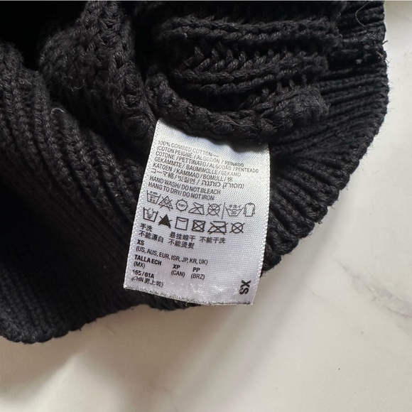 American Apparel Black US XS Fisherman Crewneck Sweater - Picture 6 of 11